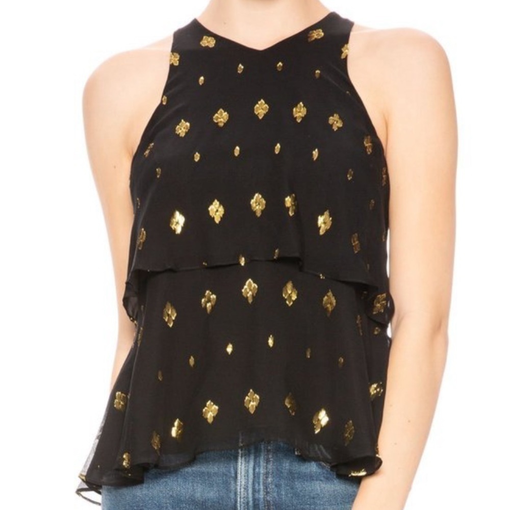 A.L.C. Duran top black/gold